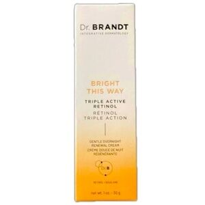 NWT Dr Brandt BRIGHT THIS WAY triple active retinol RENEWAL CREAM FACE LOTION